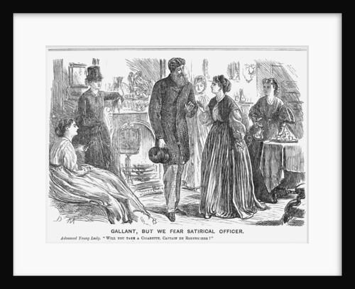 Gallant, but we fear Satirical Officer by George du Maurier