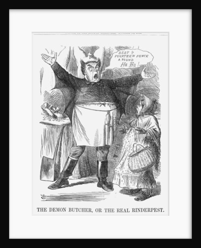 The Demon Butcher, or the Real Rinderpest by John Tenniel
