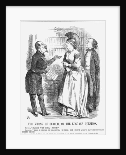 The Wrong of Search, or The Luggage Question by John Tenniel