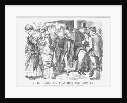 Mills' Logic; or, Franchise for Females by John Tenniel