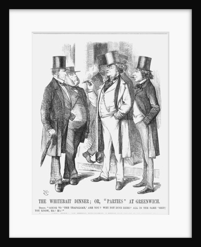 The Whitebait Dinner; or, Parties at Greenwich by John Tenniel