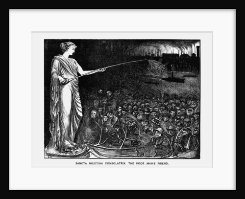 Sancta Nicotina Consolatrix. The Poor Man's Friend by George du Maurier