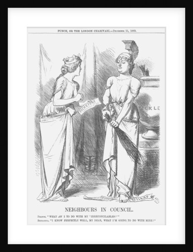 Neighbours In Council by John Tenniel