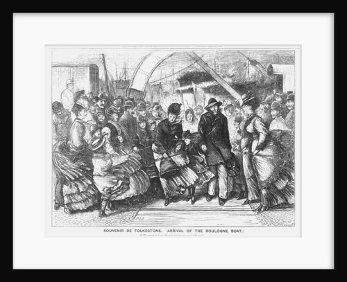 Souvenir de Folkestone (Arrival of the Boulogne Boat) by Joseph Swain