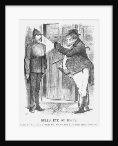 Bull's Eye on Bobby by John Tenniel