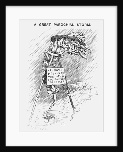A Great Parochial Storm by Edward Linley Sambourne