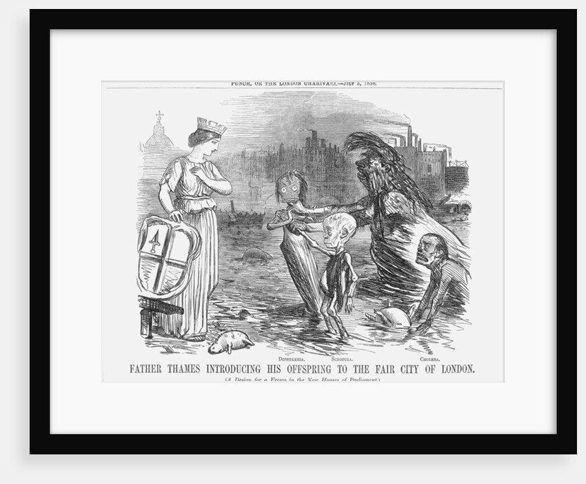 Father Thames introducing his offspring to the fair city of London by Anonymous