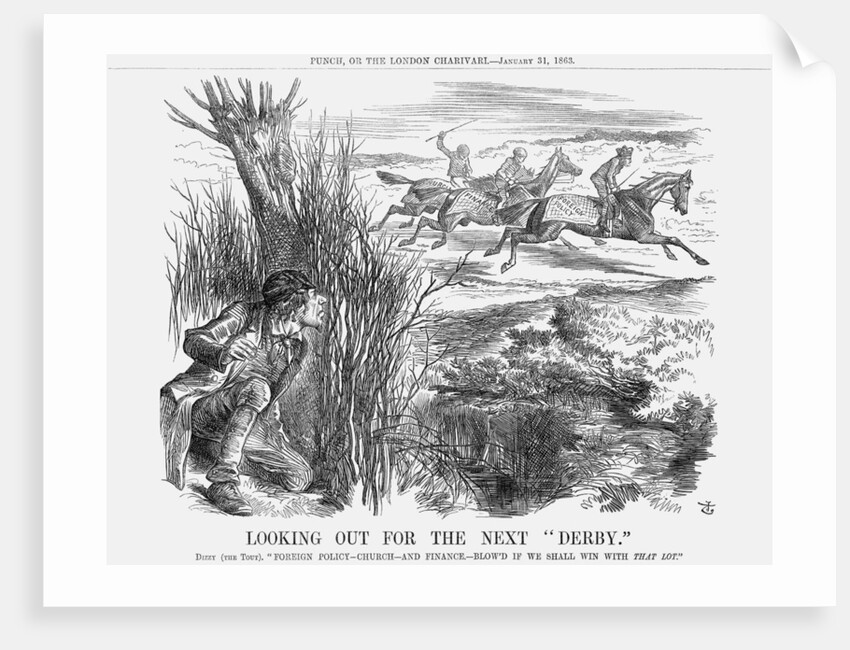 Looking  Out for The Next Derby by John Tenniel