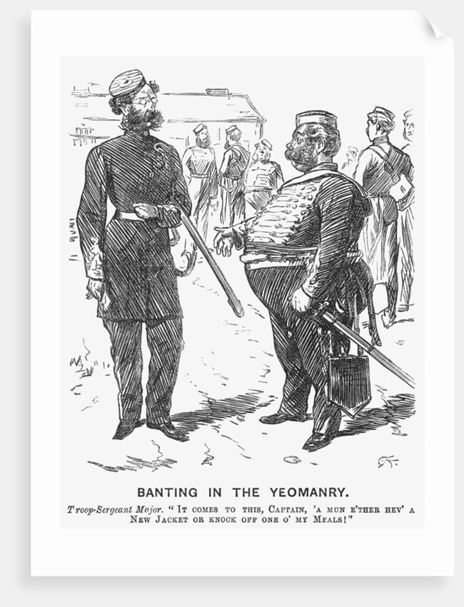 Banting in the Yeomanry by Charles Samuel Keene