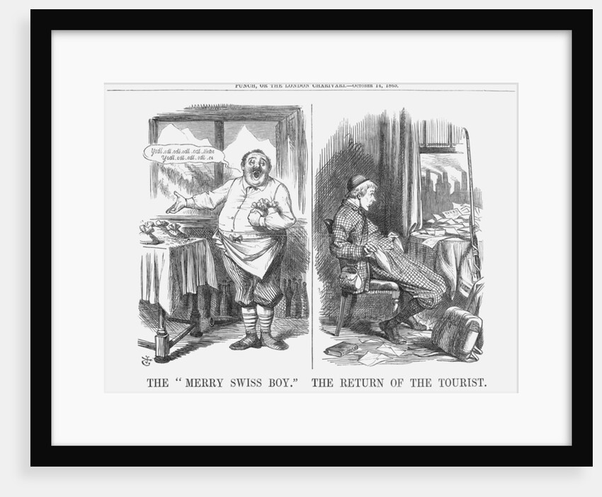 The Merry Swiss Boy The Return of the Tourist by John Tenniel