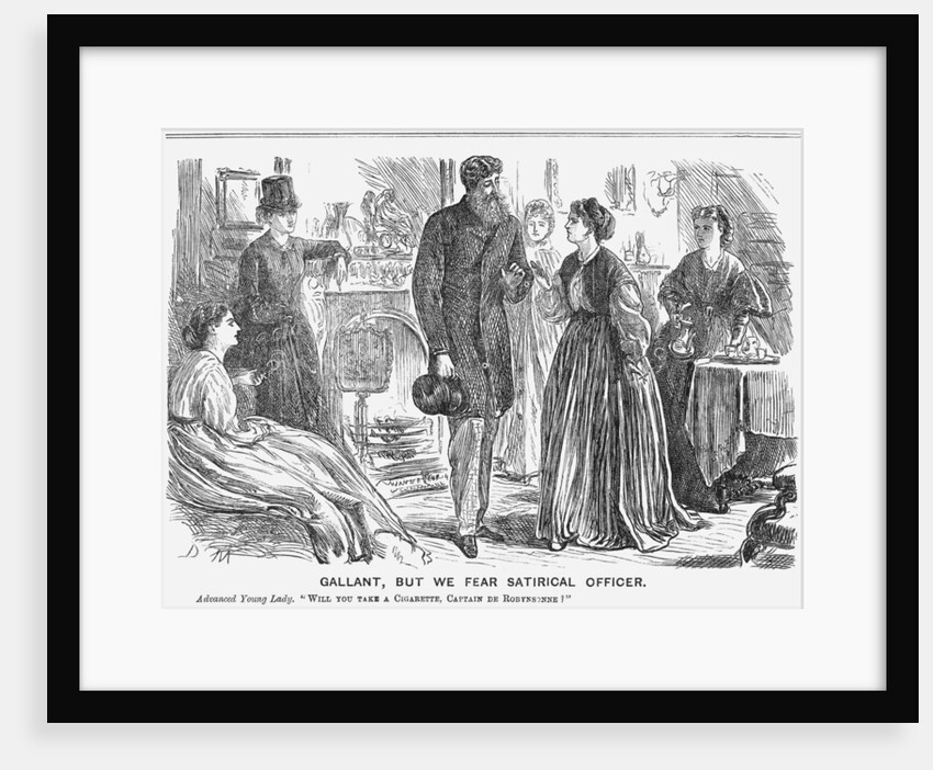 Gallant, but we fear Satirical Officer by George du Maurier
