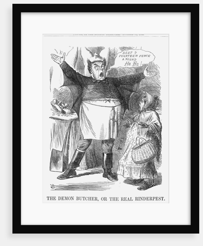 The Demon Butcher, or the Real Rinderpest by John Tenniel