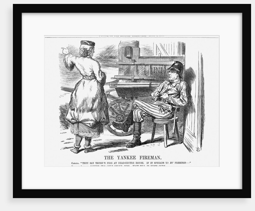The Yankee Fireman by John Tenniel