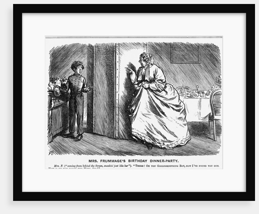 Mrs. Frummage's Birthday Dinner-Party by Charles Samuel Keene