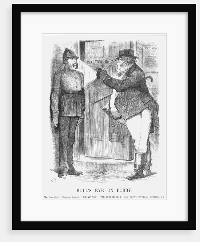 Bull's Eye on Bobby by John Tenniel