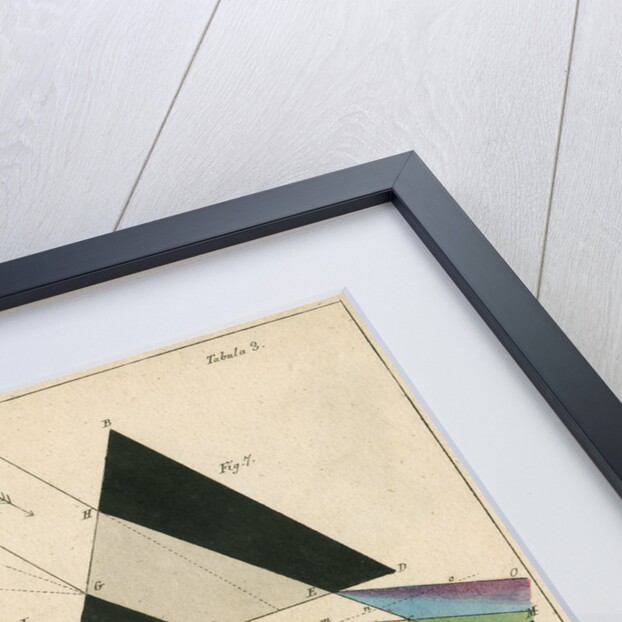 Spectra from light shone through prisms by Anonymous