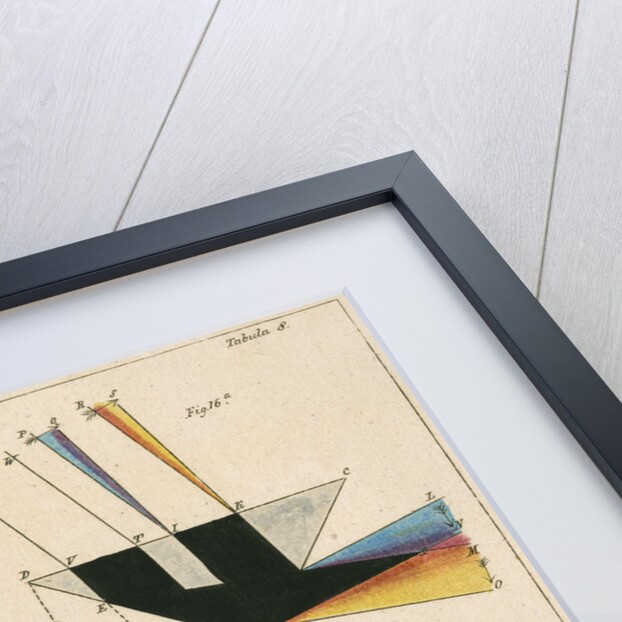 Spectra from light shone through prisms by Anonymous