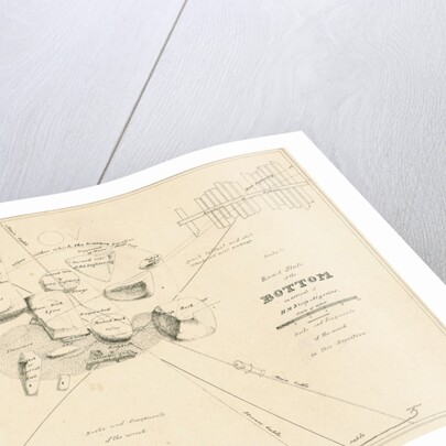 Chart of the sea floor during salvage operations on the wreck of H.M.S.Thetis by John Frederick Fitzgerald De Roos