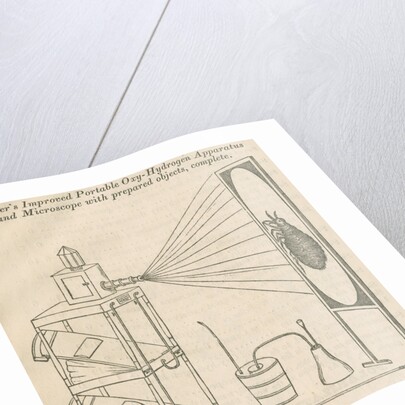 Microscope and oxy-hydrogen lamp projector by unknown