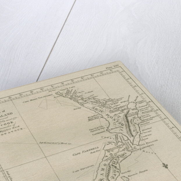 Map of the coast of New Zealand by Barak Longmate
