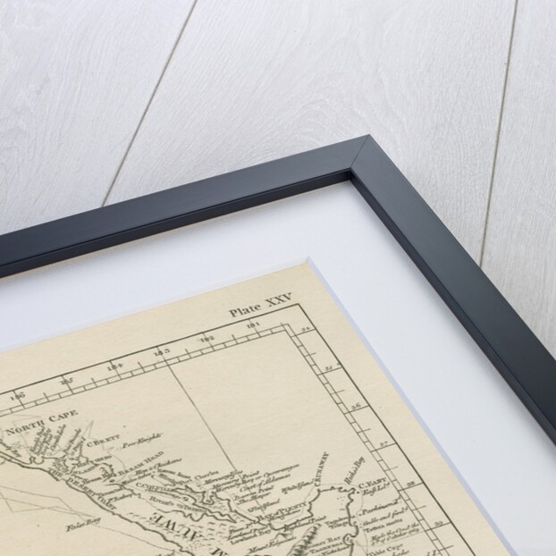 Map of the coast of New Zealand by Barak Longmate
