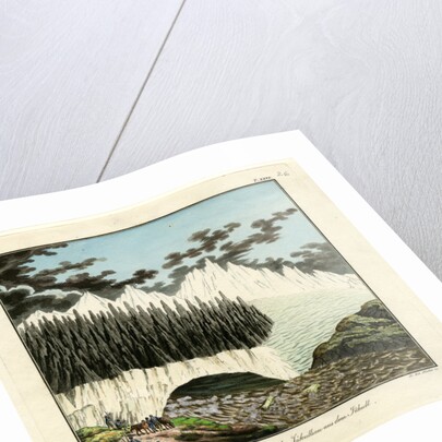 Breiðamerkurjökull glacier by Friedrich Eduard Müller