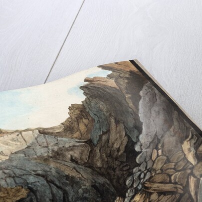 Crater of Mount Vesuvius by Pietro Fabris