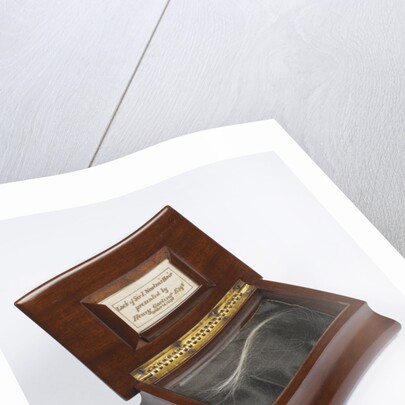 Lock of Newton's hair by Anonymous