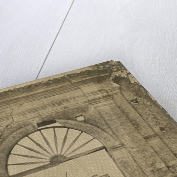 'Porte Cochere...near Auletta' [earthquake damage] by Alphonse Bernoud Grellier