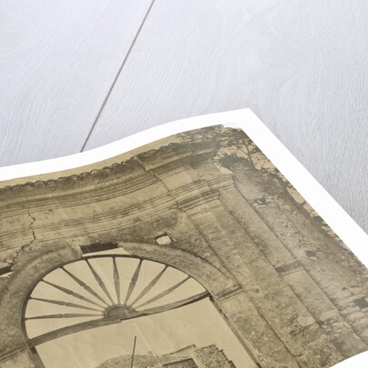 'Porte Cochere...near Auletta' [earthquake damage] by Alphonse Bernoud Grellier