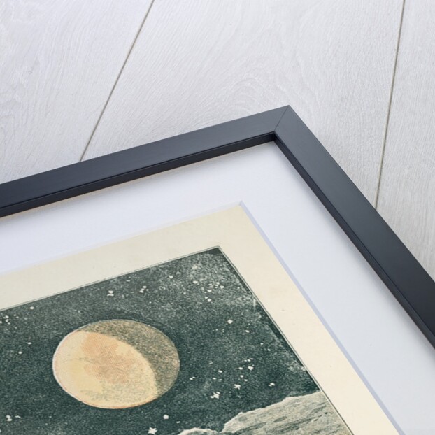 The lunar landscape 'at sunset' by Anonymous