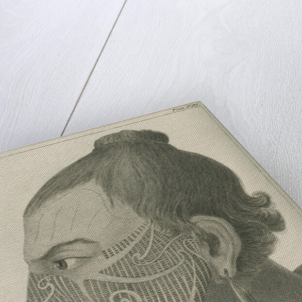 'Head of Otegoowgoow, Son of a New Zealand Chief...' by Thomas Chambers