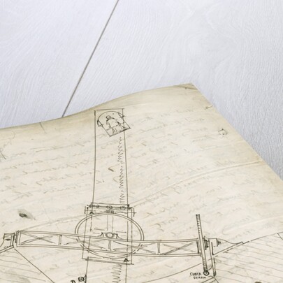 Design sketch for the Great Melbourne Telescope by James Nasmyth