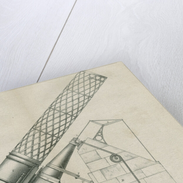 Artist's impression of the Great Melbourne Telescope by W H Wesley