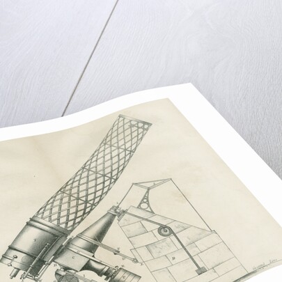 Artist's impression of the Great Melbourne Telescope by W H Wesley