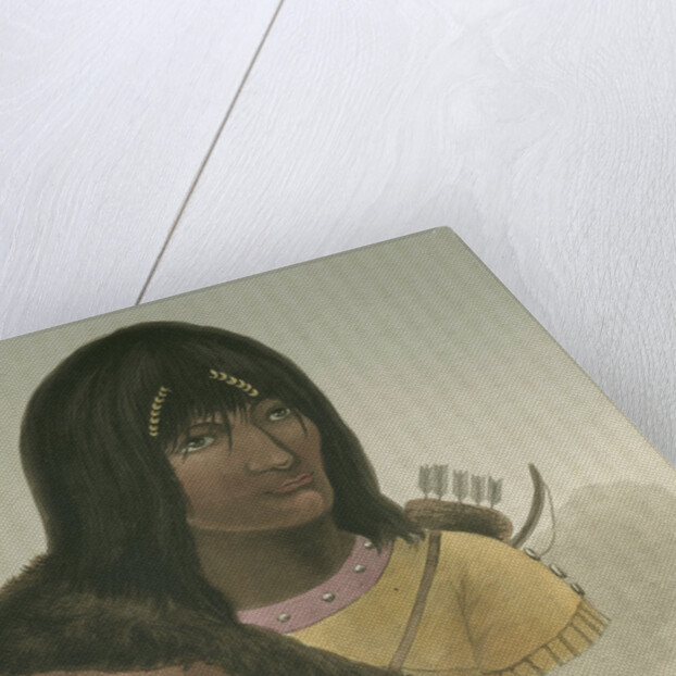 'Portrait of a Stone Indian' by Edward Francis Finden