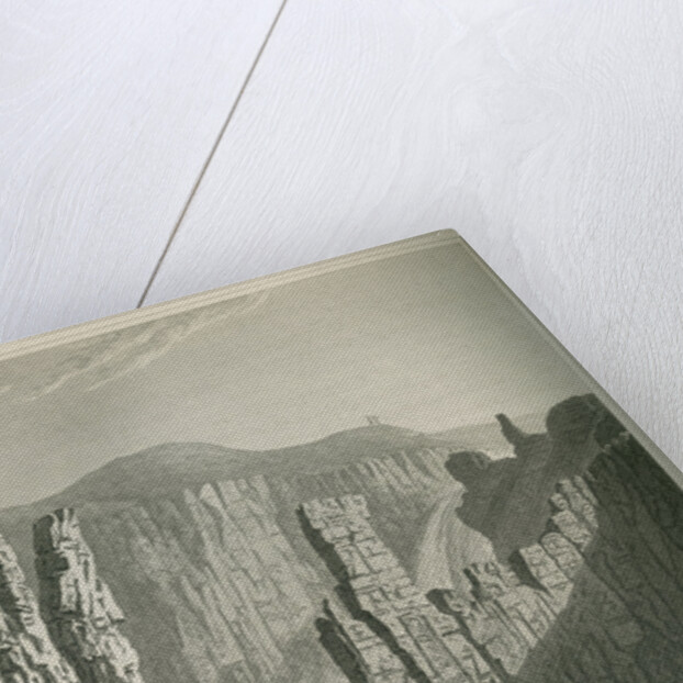 'The Falls of Wilberforce, estimated at 250 feet high' by Edward Francis Finden