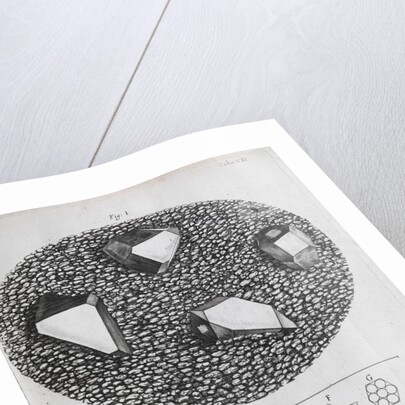 Microscopic views of crystals by Robert Hooke