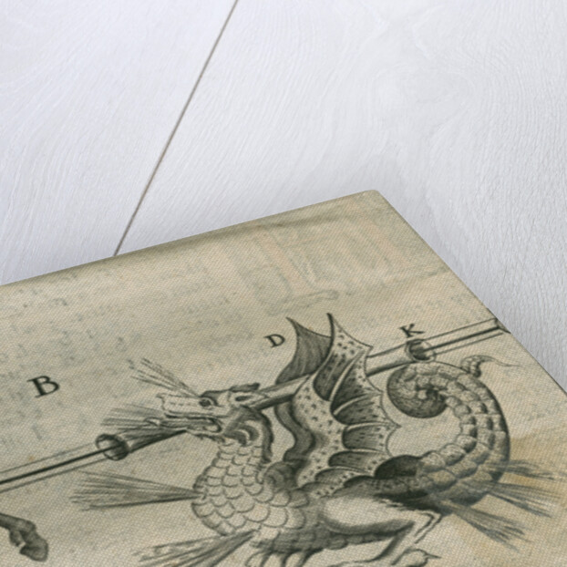 Firework display depicting St George fighting the dragon by Anonymous