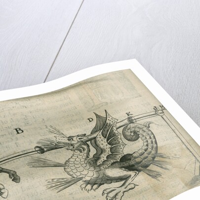 Firework display depicting St George fighting the dragon by Anonymous