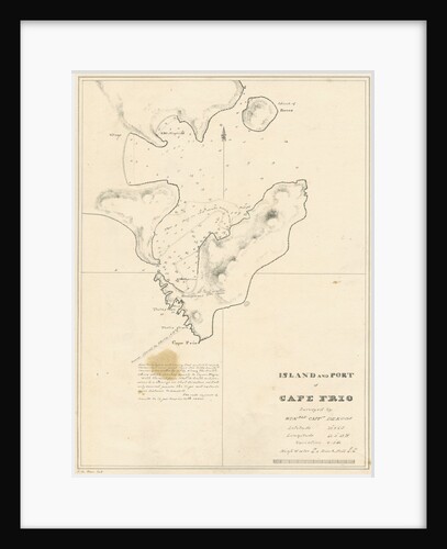 Chart of the Island and Port of Cape Frio by John Frederick Fitzgerald De Roos