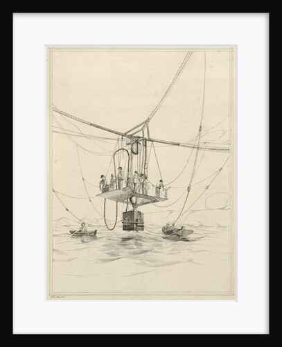 Diving bell used for salvage operations on the wreck of H.M.S.Thetis by John Frederick Fitzgerald De Roos