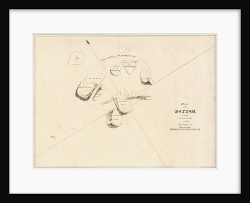 Chart of the sea floor after salvage operations on the wreck of H.M.S.Thetis by John Frederick Fitzgerald De Roos
