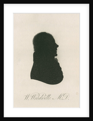 Portrait silhouette of William Woodville (1752-1805) by Anonymous