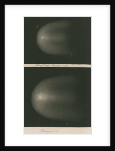Halley's Comet, 5 and 10 February 1836 by James Basire III