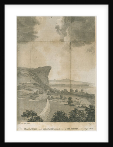 'The balloon over Helsbye Hill in Cheshire' by William Sharp