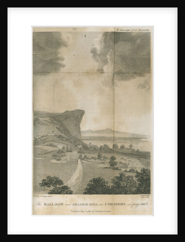 'The balloon over Helsbye Hill in Cheshire' by William Sharp