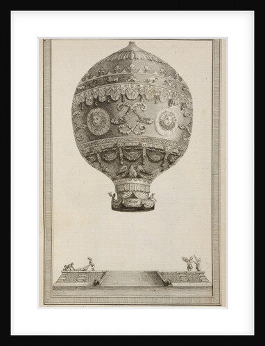 A balloon in flight by Anonymous