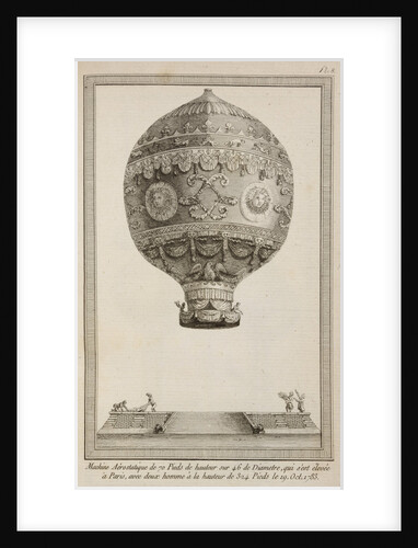 A balloon in flight by Anonymous