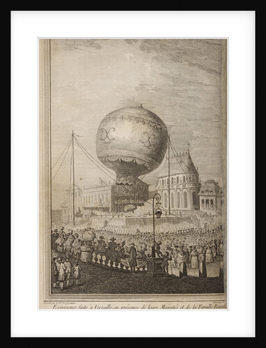 Flight of a Montgolfier balloon by Nicholas Delaunay